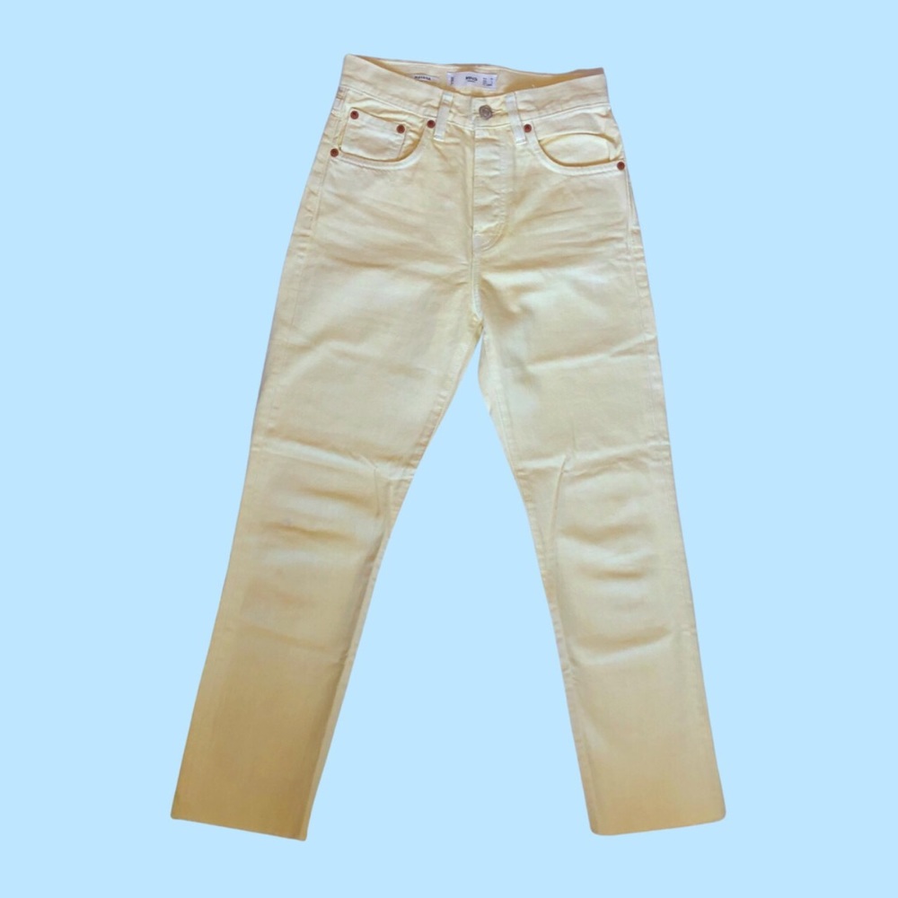 Pastel Yellow Mom Jeans
